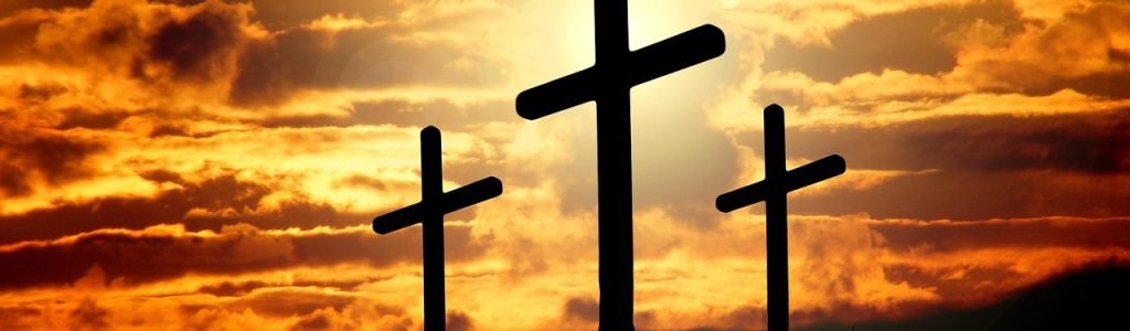 crosses, sunset, silhouettes, dusk, dawn, twilight, clouds, sky, sunrise, hill, crucifixion, resurrection, christianity, nature, christ, faith, god, jesus, easter, religion